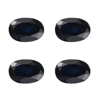 Set of 4 Lab Created Blue Sapphire (Oval 6x4 mm) 2.01 ctw