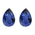 Set of 2 Lab Created Blue Sapphire (Pear 7x5 mm) 1.61 ctw - Sticky add to cart bar