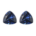 Set of 2 Lab Created Blue Sapphire (Trl 6 mm) 1.83 ctw - Sticky add to cart bar