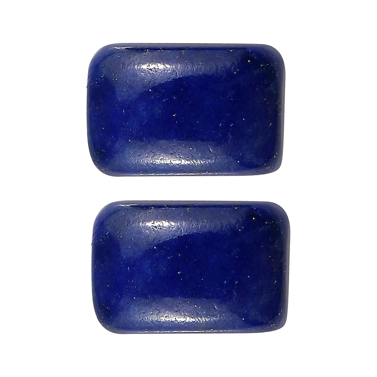 Set of 2 Lapis Lazuli (Cush 6x4 mm) 1.18 ctw