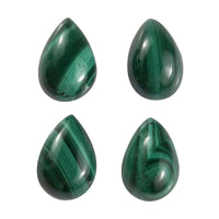 Set of 4 African Malachite (Pear 6x4 mm) 2.32 ctw