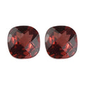 Set of 2 AA Mozambique Garnet (Cushion 5x5 mm) 1.23 ctw - Sticky add to cart bar