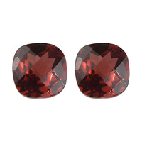Set of 2 AA Mozambique Garnet (Cushion 5x5 mm) 1.23 ctw