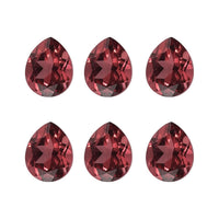 Set of 6 AA Mozambique Garnet (Pear 5x4 mm) 2.33 ctw