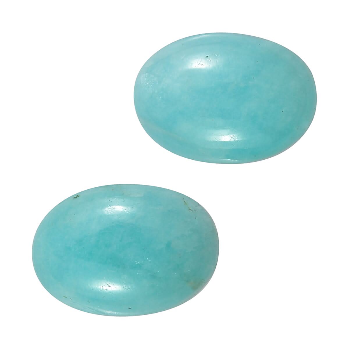 Amazonite Set of 2 (Ovl 7x5 mm) 1.44 ctw