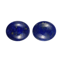 Set of 2 Lapis Lazuli (Oval 5x4 mm) 0.64 ctw