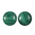 Set of 2 African Malachite (Rnd 6 mm) 1.69 ctw - Sticky add to cart bar