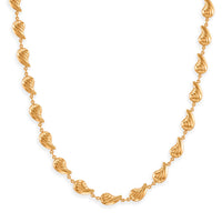 Linked Drop Necklace (19.5-21.5 Inches) in ION Plated YG Stainless Steel