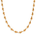 Linked Drop Necklace (19.5-21.5 Inches) in ION Plated YG Stainless Steel - Sticky add to cart bar