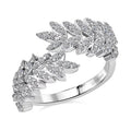 Luxuriant Lab Grown Diamond  Fancy Ring in Rhodium OverSterling Silver 0.99 ctw - Sticky add to cart bar