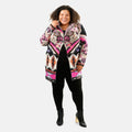 VERTIGO Pink Western Floral Knit Cardigan L - Sticky add to cart bar
