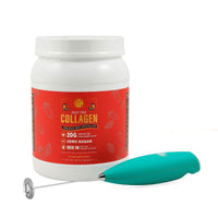 About Your Collagen Grass Fed Collagen I & II Dietary Supplement with Electric Frother (26.65oz) -Hot Chocolate