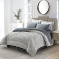 Bibb Home 8pc Gray Madison Down Alternative Bed in a Bag Set - King - Sticky add to cart bar