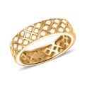 D'Joy 18K Vermeil YG Over Sterling Silver Diamond-Cut Band Ring (Size 10.0) (3.85 g) - Sticky add to cart bar