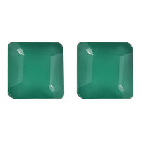Asscher Cut Green Onyx (Oct 7x7 mm) 2.95 ctw