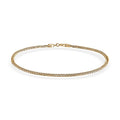 18K Yellow Gold Triple Spiga Chain Bracelet (6.50 In) (0.90 g) - Sticky add to cart bar