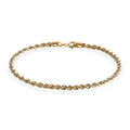 Rope Chain Bracelet in 10K Yellow Gold (7.25 In) 1.32 Grams - Sticky add to cart bar