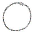 Luxuriant Lab Grown Multi Diamond SI 3.75 ctw Bracelet in Rhodium Over Sterling Silver (6.50 In) - Sticky add to cart bar