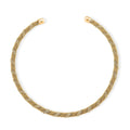 Twisted Texture Necklace in Goldtone 16 Inches - Sticky add to cart bar