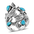D'Joy Passport to Israel Artisan Crafted Turquoise Ring in Sterling Silver (Size 10.0) 0.85 ctw - Sticky add to cart bar