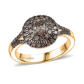 Luxoro 10K Rose Gold Natural Champagne Diamond Ring (Size 8.0) 1.00 ctw - Sticky add to cart bar