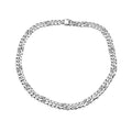 Luxuriant Lab Grown Diamond G-H SI 2.00 ctw Cuban Link Chain Necklace in Rhodium Over Sterling Silver 18 Inches - Sticky add to cart bar