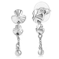 D'Joy Floral Earrings in Rhodium Over Sterling Silver 2.6 Grams - Sticky add to cart bar