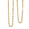 5.5mm Rope Necklace in 10K Yellow Gold 14.30 Grams 28 Inches - Sticky add to cart bar