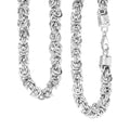 D'Joy Sterling Silver Oval Link Chain Necklace (20 Inches) (33.25 Grams) - Sticky add to cart bar