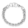 D'Joy Oval Link Chain Bracelet in Sterling Silver (7.25 In) 13 Grams - Sticky add to cart bar