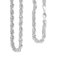 D'Joy Oval Link Chain Necklace in Sterling Silver 21 Grams 20 Inches