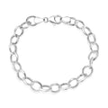 D'Joy Sterling Silver Link Chain Bracelet (7.25 In) 5.12 Grams - Sticky add to cart bar