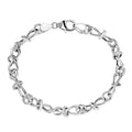 D'Joy Sterling Silver Infinity Link Chain Bracelet (7.25 In) 5.68 Grams - Sticky add to cart bar