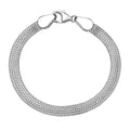 D'Joy Layering Box Link Bracelet in Sterling Silver (7.25 In) 7.3 Grams - Sticky add to cart bar