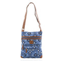 Stone Mountain Denim Baroque Quilted Cotton Crossbody Bag - Sticky add to cart bar