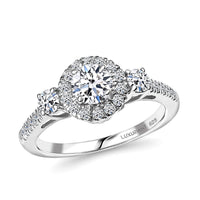 TLV Luxuriant Lab Grown Diamond (G-H, SI) Ring in Rhodium Over Sterling Silver (Size 10.0) 1.10 ctw