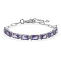 EverTrue Simulated Blue Diamond Bracelet in Stainless Steel (6.50 In) 12.65 ctw - Sticky add to cart bar