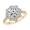 Luxuriant Lab Grown Diamond VS2 3.50 ctw Ring in 14K Yellow Gold (Size 10.0) - Sticky add to cart bar