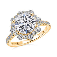 Luxuriant Lab Grown Diamond VS2 3.50 ctw Ring in 14K Yellow Gold (Size 10.0)