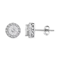 Luxuriant Lab Grown Diamond G VS 0.34 ctw Earrings in 10K White Gold