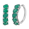 EverTrue Verde Onyx, White Zircon Earrings in Platinum Bond 11.90 ctw - Sticky add to cart bar