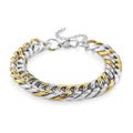 Luxe Chain Bracelet (7.5-9In) in ION Plated YG and Stainless Steel - Sticky add to cart bar