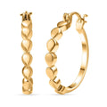 EverTrue Bronzella Collection Dewdrop Hoop Earrings in 18K YG Plated Bronze - Sticky add to cart bar
