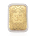 24K Golden Chakras Om Luminous Lotus Emboss Sheet 10mg (31x45.5mm) - Sticky add to cart bar