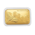 24K Yellow Gold The American Eagle Freedom's Flight Emboss Sheet 10mg - Sticky add to cart bar