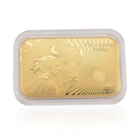 24K Yellow Golden The American Buffalo Legacy Emboss Sheet 10mg