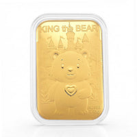 24K Yellow Golden King of Bear Emboss Sheet 10mg