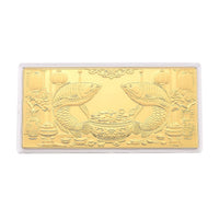 24K Golden Prosperity Emboss Sheet 155x75mm (100mg)