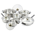 Closeout Alpine Cuisine 12 Piece Stainless Steel Cookware (Ships in 8-10 Business Days) - Sticky add to cart bar
