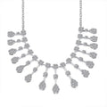 Luxuriant Lab Grown Diamond G SI Drizzle Necklace in Sterling Silver 8.56 ctw (18 Inches) - Sticky add to cart bar